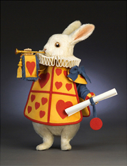 R. John Wright Presents: The White Rabbit - Queen's Court from the 'Alice in Wonderland' Collection - R. John Wright, Bennington, VT