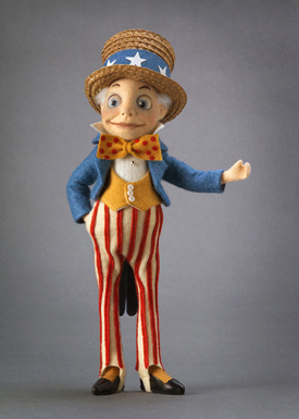 R. John Wright Presents: Brownie Uncle Sam from the 'Palmer Cox Brownie' Collection - R. John Wright, Bennington, VT