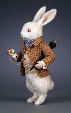 R. John Wright Presents: The White Rabbit from the 'Alice in Wonderland' Collection - R. John Wright, Bennington, VT