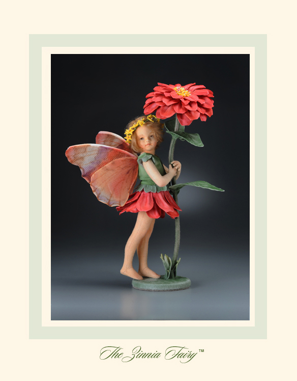 R. John Wright Presents: The Zinnia Fairy from 'A Flower Fairy Alphabet' Collection - R. John Wright, Bennington, VT