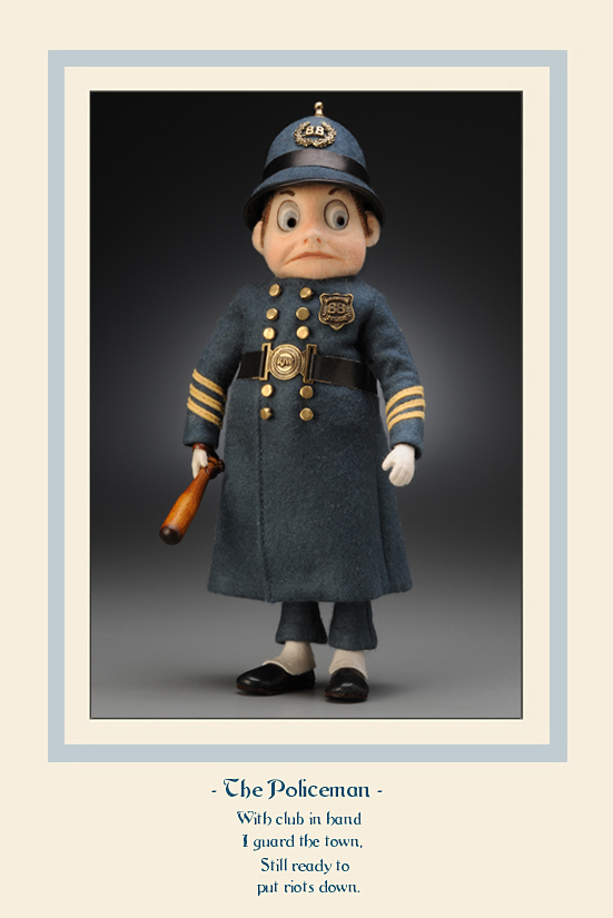 R. John Wright Presents: Brownie Policeman from the 'Palmer Cox Brownie' Collection - R. John Wright, Bennington, VT